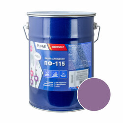 Эмаль Pufas Decoself ПФ-115 сиреневая (5 кг)
