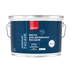 Масло для деревянных фасадов Neomid Premium белый (2 л)