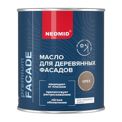 Масло для деревянных фасадов Neomid Premium орех (0,75 л)