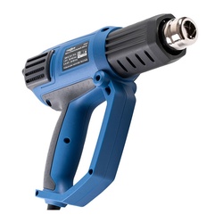 Фен строительный сетевой Trigger 20062, 2 кВт 50-650°, ЖК дисплей 4 насадки, L кабеля=3 м, кейс
