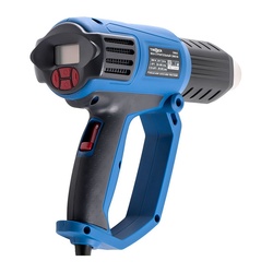 Фен строительный сетевой Trigger 20062, 2 кВт 50-650°, ЖК дисплей 4 насадки, L кабеля=3 м, кейс