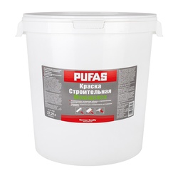 Краска моющаяся Pufas Строительная (40 кг)