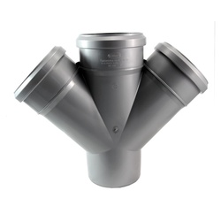 Крестовина внутренняя Sinikon d=110х110х110 мм, 45 градусов