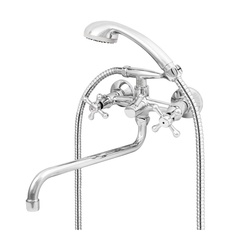 Смеситель для ванны Mix&Fix Soffron 7401-04 с аксессуарами, S- излив 350мм