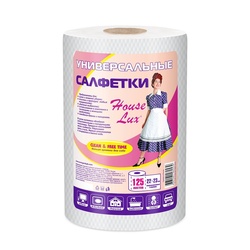 Салфетка универсальная House Lux, рулон (125 шт)