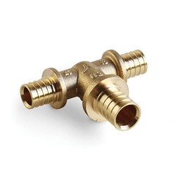 Тройник аксиальный RTP 16 мм, латунь