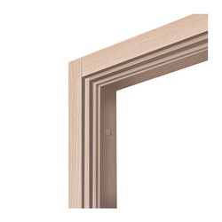 Коробка дверная Olovi, экошпон, однопол., дуб беленый, с/ф (М8 745х2035 мм), 30х74 мм