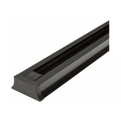 Шинопровод накладной 1ф д/трековых светильников, с заглушкой, токовводом и крепежом, L=2м, черный