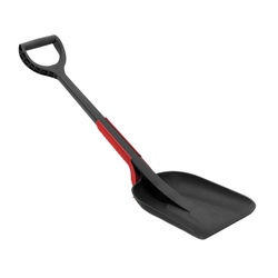 Лопата д/уборки снега автомобильная, усиленная, со скребком