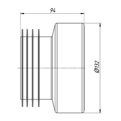 Манжета д/унитаза Ани Пласт прямая d=110мм С-998