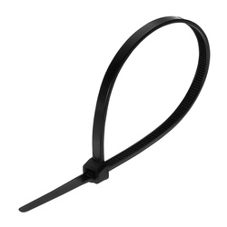 Хомут-стяжка 2,5х200 мм, нейлон, черный (100 шт.)