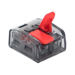 Клемма с рычажком 221-412 без пасты, 2 провода 0,2-4 мм2 (20 шт.)