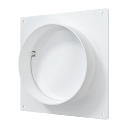 Соединитель для круглых каналов Era 12,5SKNPO, d=125 мм с обратным клапаном и пластиной 165х150 мм