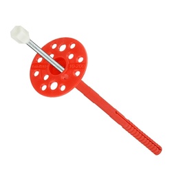 Дюбель-гвоздь для изоляции 10х200 мм (500 шт) с металлическим гвоздем и термоголовкой  ГОСТ