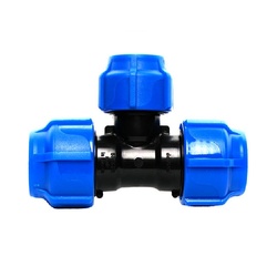 Тройник Spektr компрессионный, переходной PN16 d=32х25х32 мм