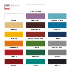 Эмаль Pufas Decoself ПФ-115 красная (25 кг)