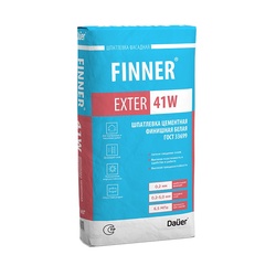 Шпатлевка цементная финишная Dauer Finner Exter 41 W белая (20 кг)