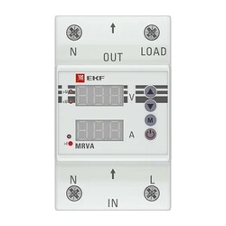 Реле напряжения и тока с дисплеем EKF MRVA, 230В, 63А